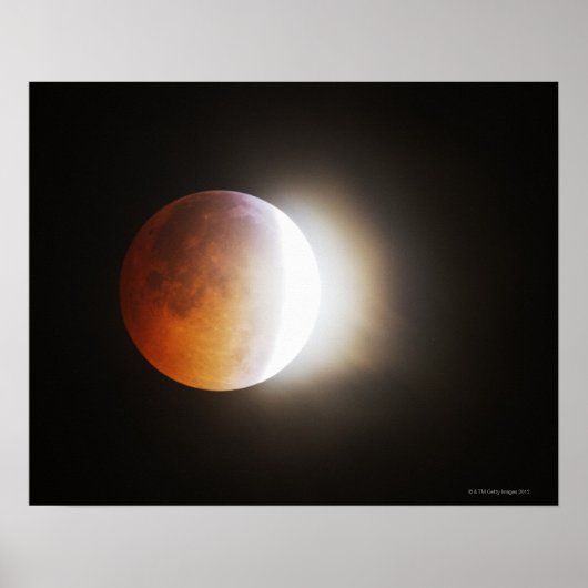 Poster Approcher l'éclipse totale de la lune (Devant)