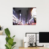 Poster Approcher Times Carré, New York New York (Bureau à domicile)