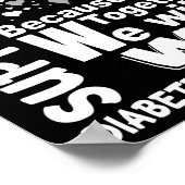 Poster Appuyer mon fils Mois de sensibilisation au diabèt (Coin)