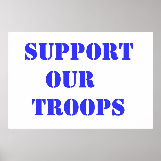 Poster Appuyer nos troupes (Devant)