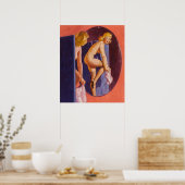 Poster Appuyer sur le haut (Cuisine)