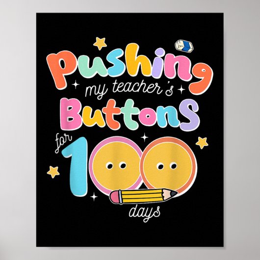 Poster Appuyer sur les boutons de mes professeurs pendant (Devant)