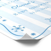 Poster Après Bébé Winter Baby Shower Welcome (Coin)