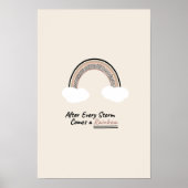 Poster Après chaque tempête, vient un arc-en-ciel ! Impri (Devant)