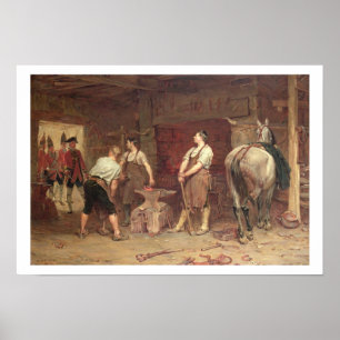 Poster Après Culloden : Chasse aux Rebelles (huile sur to