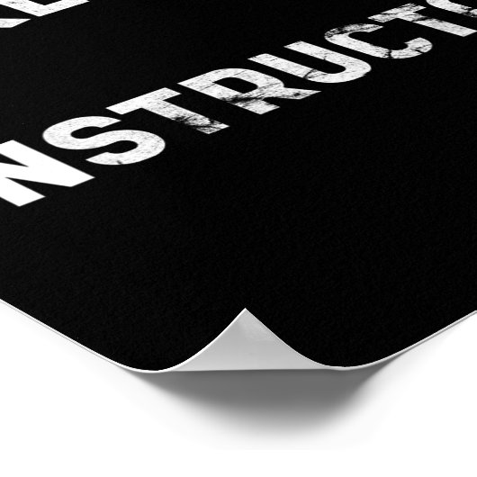 Poster Apres Instructeur Ski Fête Drunk Fête Ski Neige (Coin)