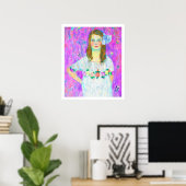 Poster Après Klimt - Portrait de Mada (Bureau à domicile)