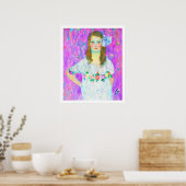 Poster Après Klimt - Portrait de Mada (Cuisine)