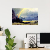 Poster Après la douche, peinture d'Albert Bierstadt (Bureau à domicile)