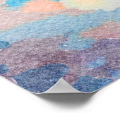 Poster Après la tempête Ciel coucher de soleil été (Coin)
