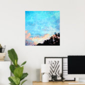 Poster Après la tempête Ciel coucher de soleil été (Bureau à domicile)