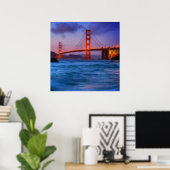 Poster Après le coucher du soleil à Baker Beach (Bureau à domicile)