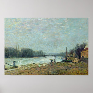 Poster Après le dégel, la Seine au pont de Suresnes