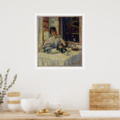 Poster Après le déjeuner au Moncia, vers 1900 (Cuisine)