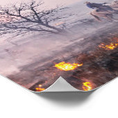 Poster Après le feu des Prairies, Flint Hills, Kansas (Coin)