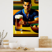 Poster Après Le Jeu - Rugby Art Print (Cuisine)