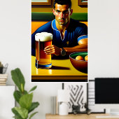 Poster Après Le Jeu - Rugby Art Print (Bureau à domicile)