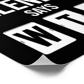 Poster Après mardi Même Le Calendrier Dit Wtf Drôle Étoil (Coin)