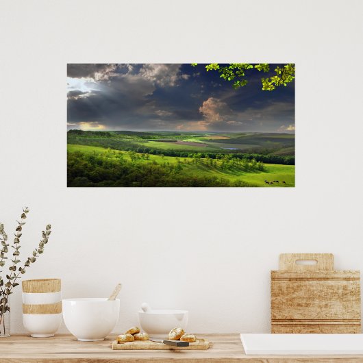 Poster Après-midi calme (Cuisine)