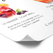 Poster Après-midi Signature Mariage Cocktails Menu (Coin)