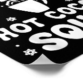 Poster Apres Ski Cocoa Squad Cute Funny Skieur (Coin)