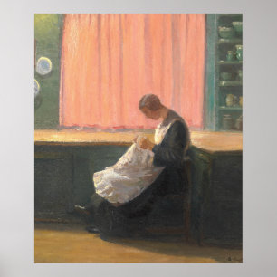Poster Après une journée de travail 1924 Ancher