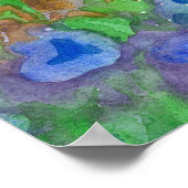 Poster Apricots Royal Aquarelle Fleurs sauvages encore vi (Coin)