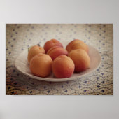 Poster Apricots sur plaque (Devant)
