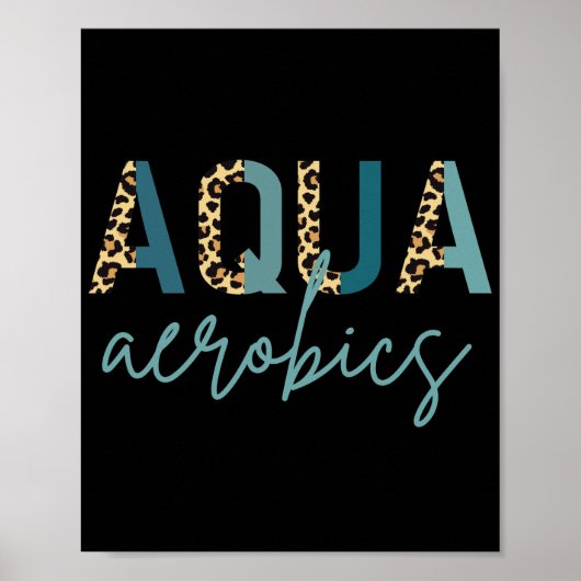 Poster Aqua Aerobics Empreinte Cheetah Aqua aérobic cadea (Devant)