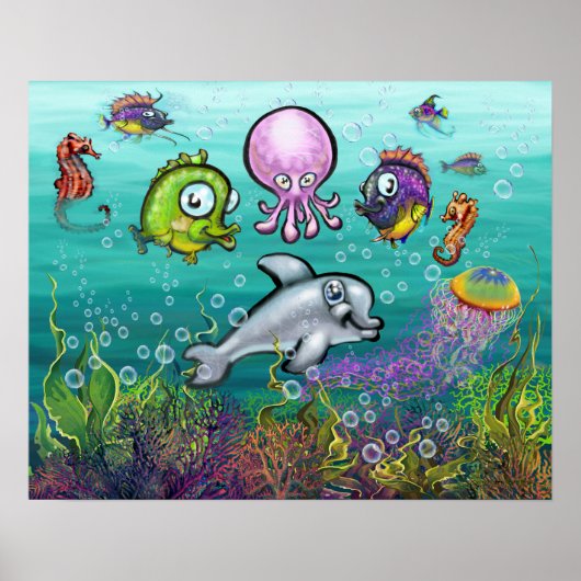 Poster Aqua Babies (Devant)