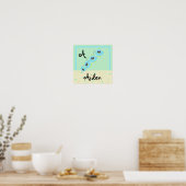 Poster Aqua Baby Bird (Cuisine)