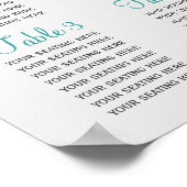 Poster aqua berries mariage d'hiver Seigneurie (Coin)