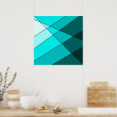 Poster Aqua bleu turquoise (Cuisine)