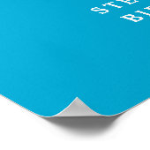 Poster Aqua Blue encourage à 30 ans d'Affiche de bienvenu (Coin)