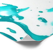 Poster Aqua Marine Eau Turquoise Imaginaire Fille Africai (Coin)