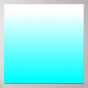 Poster Aqua Ombre personnalisable