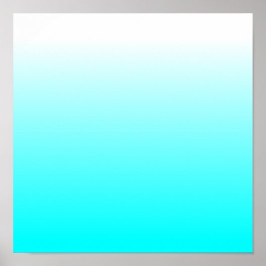 Poster Aqua Ombre personnalisable (Devant)