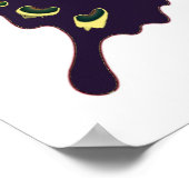 Poster Aqua Pink Yellow - Papillons Élégants (Coin)