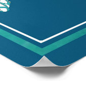 Poster Aqua Sea Turtle (Coin)