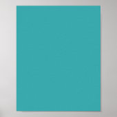 Poster Aqua tropical / Turquoise couleur solide SW 6767 (Devant)