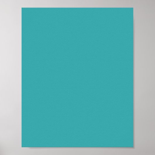 Poster Aqua tropical / Turquoise couleur solide SW 6767 (Devant)