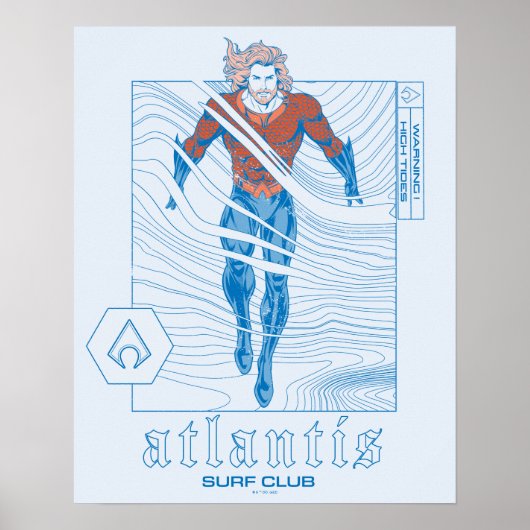 Poster Aquaman - Atlantis Surf Club (Devant)