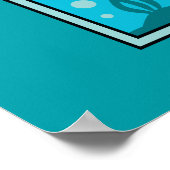 Poster Aquaman | Chibi Mera & Aquaman Graphisme sous-mari (Coin)