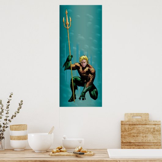 Poster Aquaman Crouching (Cuisine)