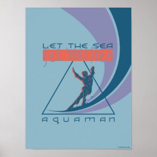 Poster Aquaman   Laissez La Mer Vous Libérer