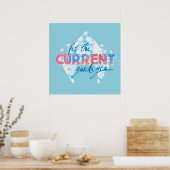 Poster Aquaman | "Let The Current Guide You" Logo Graphic (Cuisine)