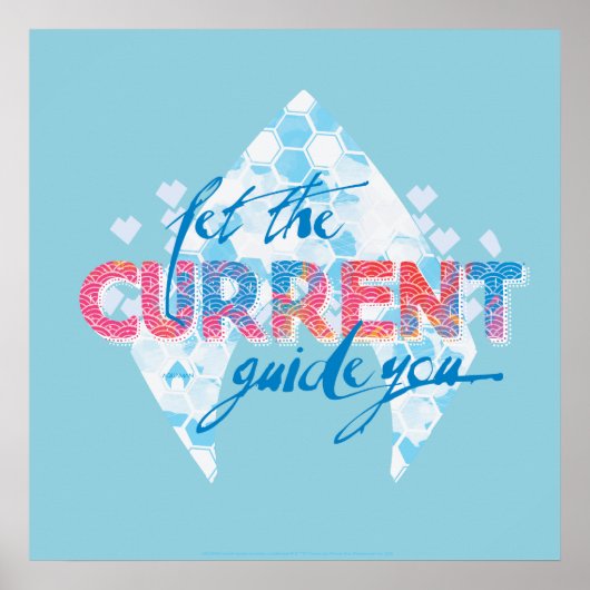 Poster Aquaman | "Let The Current Guide You" Logo Graphic (Devant)