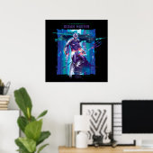 Poster Aquaman | Ocean Master King Orm Refractionné Graph (Bureau à domicile)