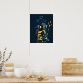Poster Aquaman | Orin, Mera, et graphique noir de Manta (Cuisine)