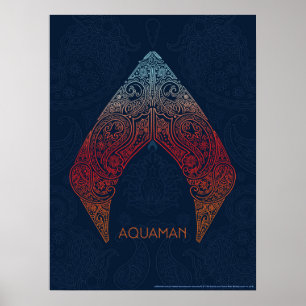 Poster Aquaman Paisley Aquaman Logo